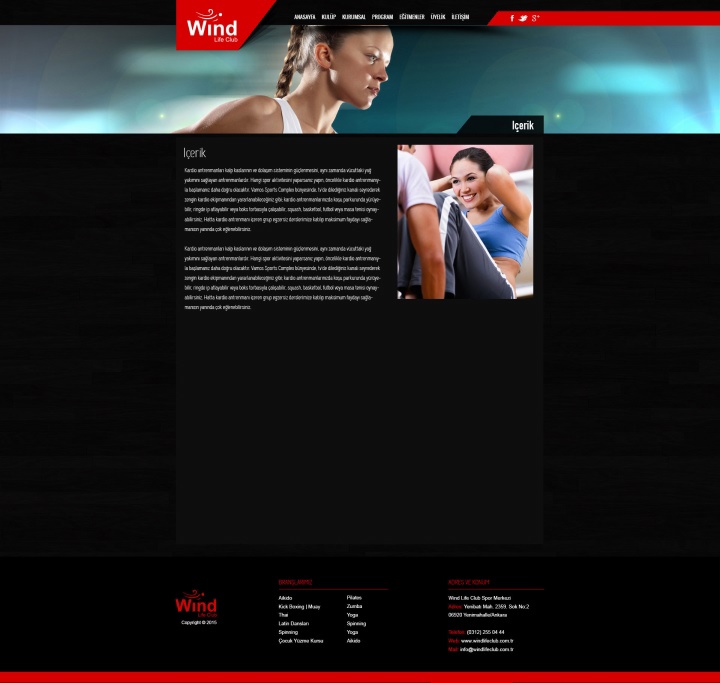 UX Ajans Yazılım ve Medya Hizmetleri Wind Life Spor Club, Web Yazılım ve Web Tasarım Projesi-3