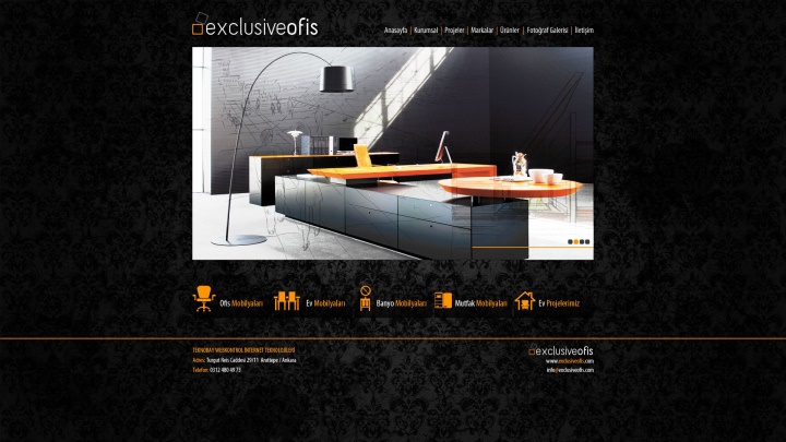 Exclusive Ofis Mobilyaları Web Site Tasarım Projesi