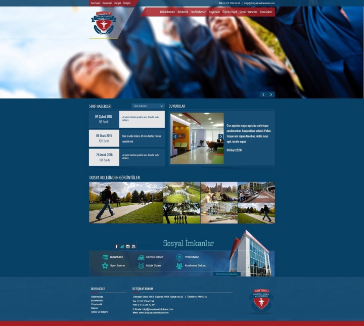 Dosya Koleji Web Site Yazılım ve Tasarım Projesi