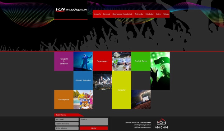 Fon Prodüksiyon Web Yazılım ve Web Tasarım Projesi