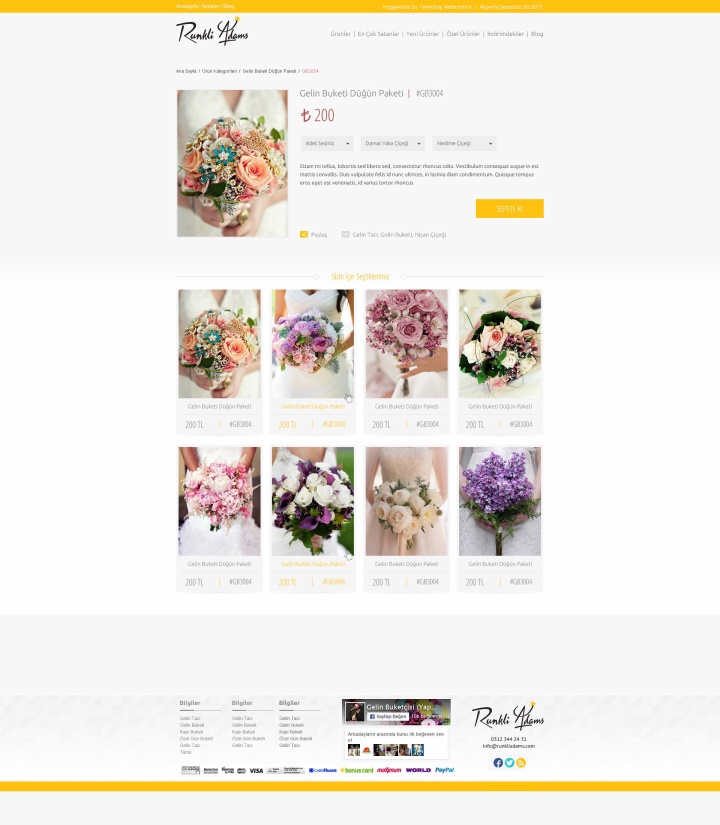 UX Ajans Yazılım ve Medya Hizmetleri Runkli Adams Çiçek Buketi, E-Ticaret Yazılım Projesi-3