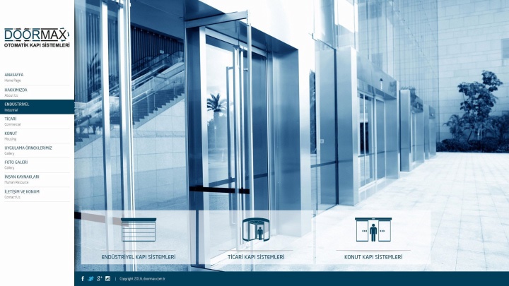 Doormax Kapı Sistemleri Web Site Tasarım ve Yazılım Projesi